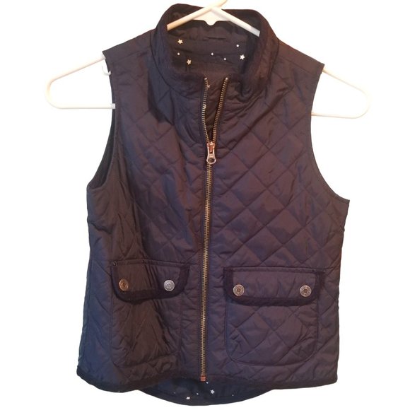 ⭐NWOT⭐Gap KidsNavySTARRY ♦️ DIAMOND♦️ Pattern Quilted VestSz: S 6/7